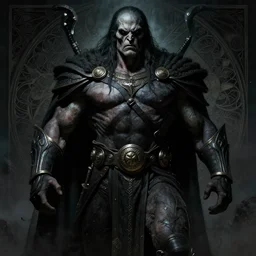 uncut full body portrait of dark and mysterious and eerie and ominous he - man, cinematic, epic, highly detailed, intricate, sharp details, illustration, artwork by greg rutkowski and alphonse mucha
