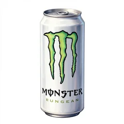 aluminian can of monster energy drink, highly detailed, digital painting, artstation, concept art, smooth and sharp focus, illustration