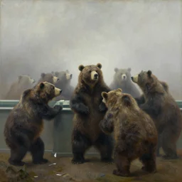 edward _ hoppers _ painting _ of _ a _ group _ of _ werebears _ robbing _ a _ bank _ foggy _ - w _ 1 0 2 4 _ - n 4