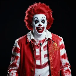 evil scary ronald mcdonald as a horror poster