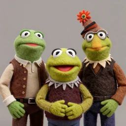 a still of muppets in blade runner ( 1 9 8 2 ). highly detailed felt. hyper real photo. 4 k.