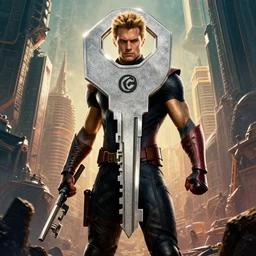 movie key art of terraria, marvel syle poster