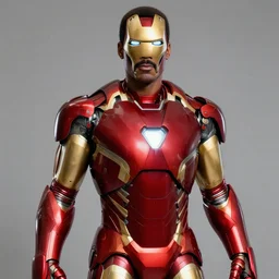 eddie murphy as iron man, realistic, detailed,