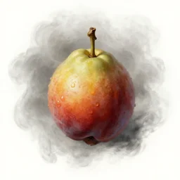 a single hop fruit surrounded in smoke by albert bierstadt. detail. masterpiece. hq. centered. in - frame