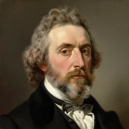 facial portrait of paul giamatti portraying united states president rutherford b. hayes!, beard oil on canvas by william sidney mount, 1 8 6 8, trending on artstation