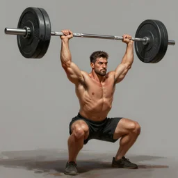 a man lifting weights, sport, epic, motivational, highly detailed, digital painting, artstation, concept art