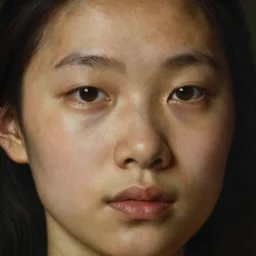 hera by kehinde wiley and rembrandt. photorealistic facial features, portrait, detailed face, ultra high details, large, close - up.