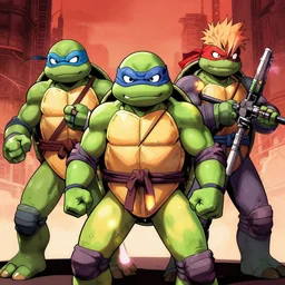 akatsuki teenage mutant ninja turtles by paul lehr, godmachine and james gurney,