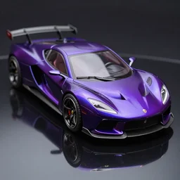 closeup macro photo of concept corvette car on a reflective black floor, hyper detailed, smooth, high contrast, volumetric lighting, octane, jim lee, giorgetto giugiaro!!!, craig mullins, ian callum!!!, vibrant rich deep color