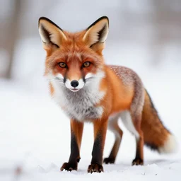 A devious looking fox that is up to no good