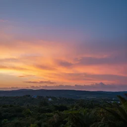 an amazing landscape image, there are beautiful colours in the sky, 4k