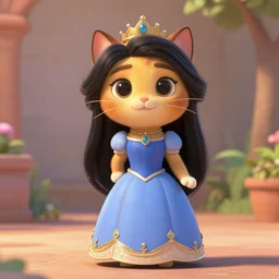 princes jasmin, anthropomorphic cat, in the style of zootopia, hd - n 6