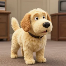 a picture of Dwight Schrutte in the form of a dog