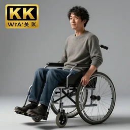 disabled japanese man in a wheelchair, realistic, 8 k, extremely detailed, cgi, trending on artstation, hyper - realistic render, 4 k hd wallpaper, premium prints available, octane render, award winning, by greg rutkowski
