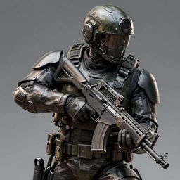 a full view of an mech soldier holstering his rifle, artstation, cinematic, concept art, 8k, Pinterest, cgsociety, hyper detailed, ultra realistic, illustration, epic, high resolution, post processing, high quality,