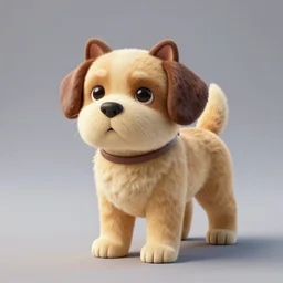 photorealistic's 3 d toy dog designed by picasso 8 k unreal engine