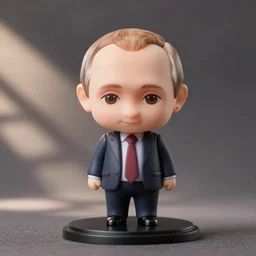 a nendoroid of vladimir putin, detailed product photo