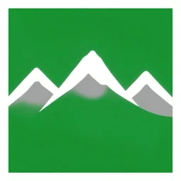 flag design, with 3 gray mountains stripes on a green field, r / vexilology, concept art