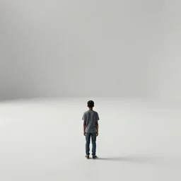 a breathtaking 8 k resolution matte painting of a black boy lost inside a vast and endless four dimensional hall of mirrors, in a symboloic and meaningful style, by m. c. escher and alex grey and android jones