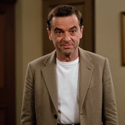 film still of mr. bean as jack nicholson in the shining ( 1 9 8 0 )