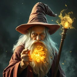 a high quality picture of a wizard.