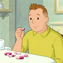tintin and the oestrogen pills