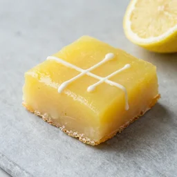 lemon square and three lines
