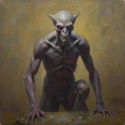 painting of a mutant by kenneth scott
