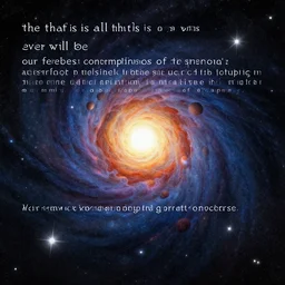 the cosmos is all that is or was or ever will be. our feeblest contemplations of the cosmos stir us - - there is a tingling in the spine, a catch in the voice, a faint sensation, as if a distant memory, of falling from a height. we know we are approaching the greatest of mysteries. by goya