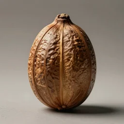 portrait photo of an exotic seed, macro, studio, neutral tones