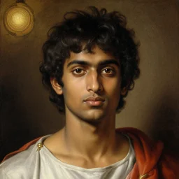 detailed potrait of pretty 8 0's srilankan men as with crow head as greek god in baroque style, craig mullins, j. c. leyendecker, lights, art by ernst haeckel,