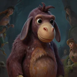 epic professional digital art of alien eeyore, atmospheric lighting, painted, intricate, detailed, by leesha hannigan, wayne haag, reyna rochin, ignacio fernandez rios, best on artstation, cgsociety, epic, stunning, gorgeous, wow, masterpiece