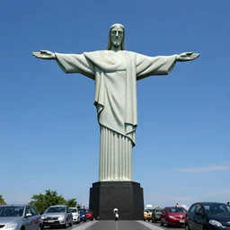 christ the redeemer statue directing traffic