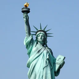 statue of liberty burning tourists