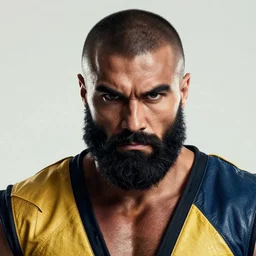 closeup portrait of mortal kombat scorpion