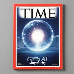 TIME magazine cover, the coming AI singularity, by Tadao Ando and Harumi Hironaka, 4k