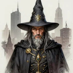 a portrait of john frusciante as a wizard, upper half portrait, urban motifs, intricate, elegant, highly detailed, digital painting, trending on artstation, concept art, smooth sharp focus, illustration, art by artgerm and greg rutkowski