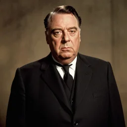alfred hitchcock portrait as a dnd character fantasy art.