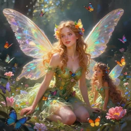 wonderdream faeries lady feather wing digital art painting fantasy bloom vibrant keane glen and apterus sabbas and guay rebecca illustration character design concept colorful joy atmospheric lighting butterfly