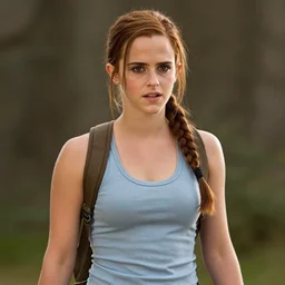 photography of emma watson as lara croft