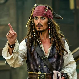 ethan kline as a flamboyant pirate, movie still, from the new pirates of the caribbean movie, 8 k, realistic