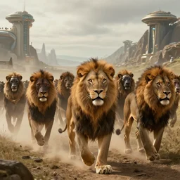 a race of african lion people as imagined by tolkien, afrofuturism, digital artwork, extremely detailed, cinematic photography, 4 k