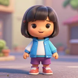 character, streetwear wearing dora the explorer, trending on artstation, digital painting, nendroid, cute, anime, disney, pixar, 8 k, hd, dof, kodak film, volumetric lighting, subsurface scattering, photorealistic, octane render, details, full body