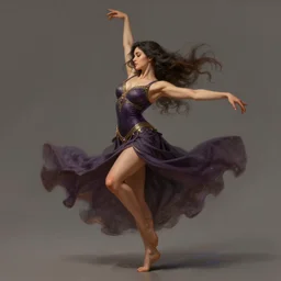 an illustration of a beautiful woman dancing by Quentin de Warren, highly detailed, digital art, trending on artstation