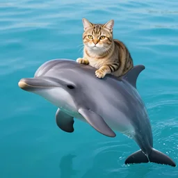 a dolphin - cat - hybrid, animal photography