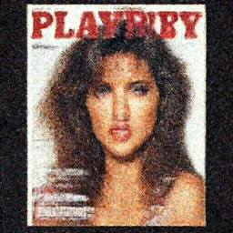 the cover of playboy magazine from 1983 with a very ugly woman