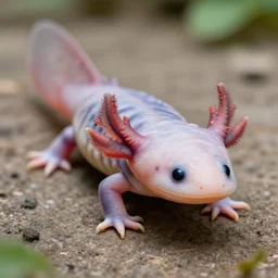 realistic axolotl