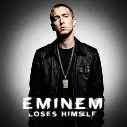eminem looses himself cover art 4 k uhd artstation trending