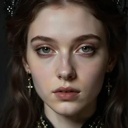 gothic princess closeup face portrait. by william - adolphe bouguerea highly detailded