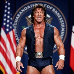 Macho Man Randy Savage as the President of the United States, award winning photography by Pete Souza.